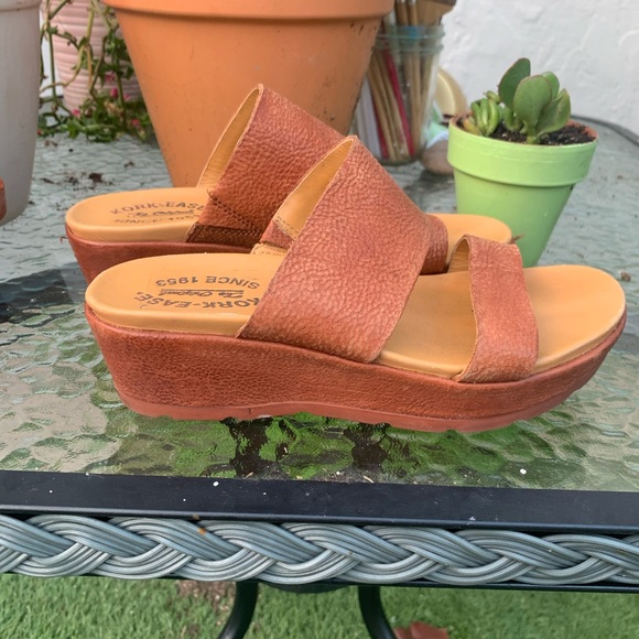 Kork-Ease platform wedge double strap sandals sz 6 - Picture 4 of 7